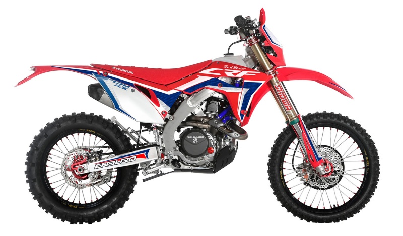 De enduro uitvoering van de CRF modellen onder naam Redmoto